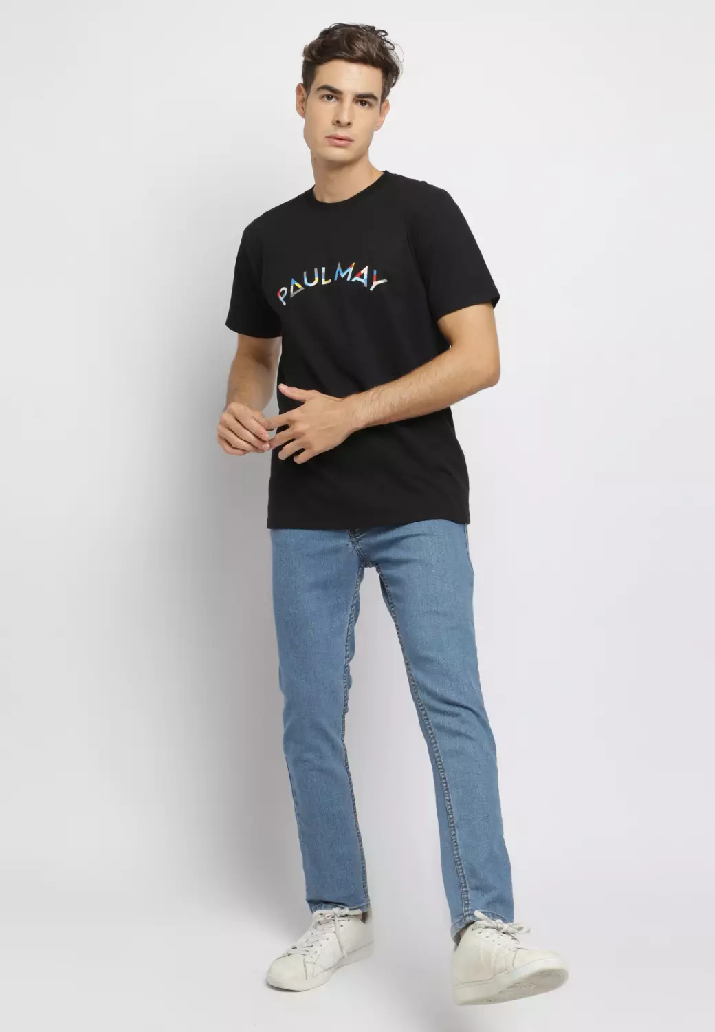 PAULMAY Celana Panjang Jeans Pria Slim Fit - Sky Light