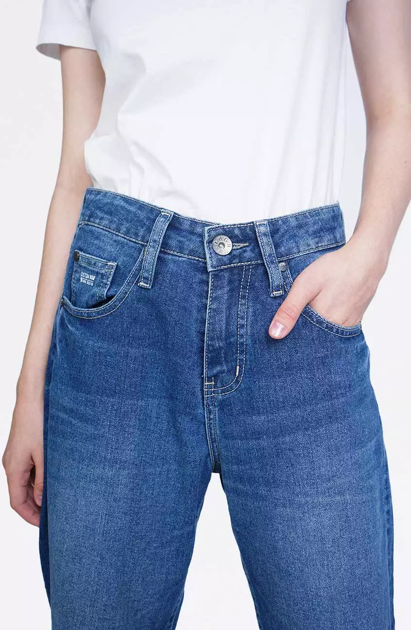 Celana Jeans Wanita Straightcut G6 Series Medium Blue