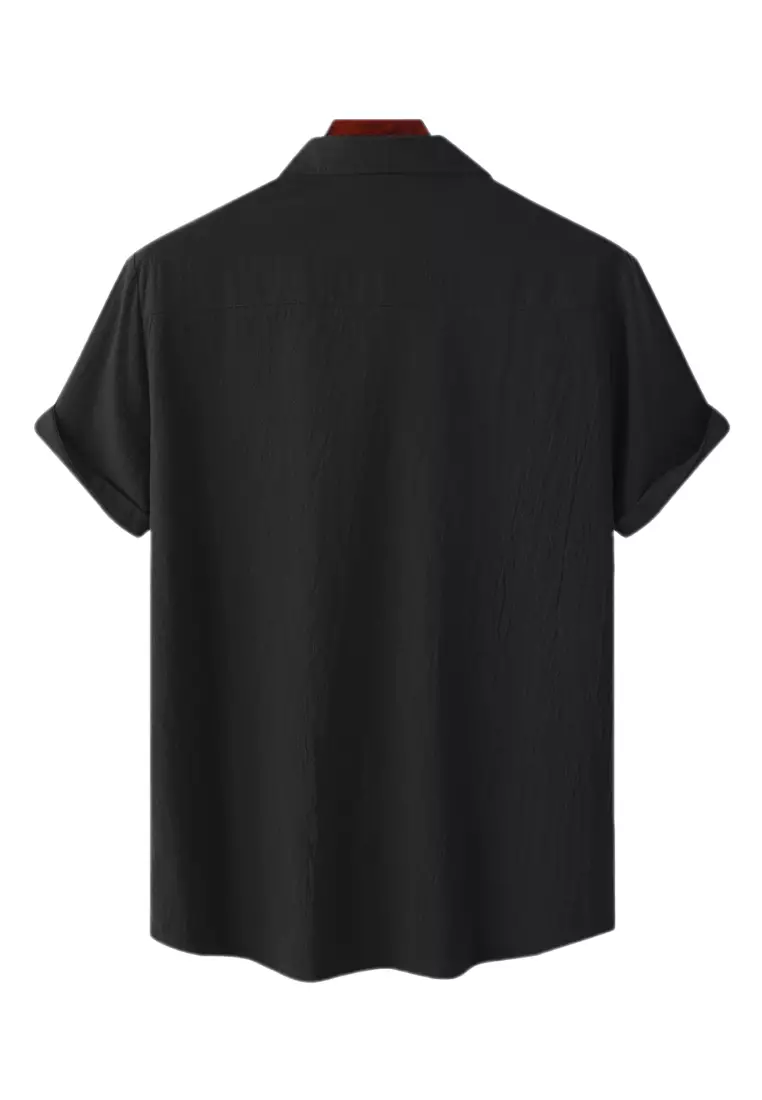 Loose Square-neck Linen Shirt YL-SKD01