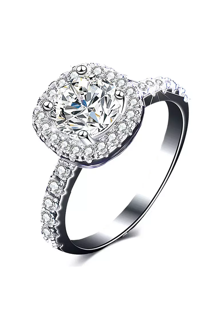 Cz engagement cheap ring