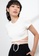 Origin by Zalora white Soft Rib Tie Crop Top made from Tencel 59BF1AA4B3AF8EGS_1