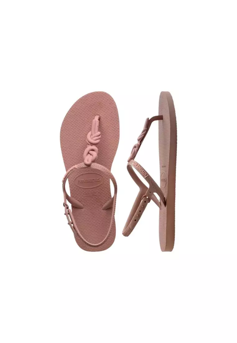 Women Twist Plus Sandals - Crocus Rose