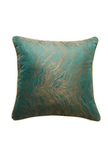 DILAS HOME green Oriental Jacquard Cushion Cover (Green) 600CFHL4CB7202GS_1