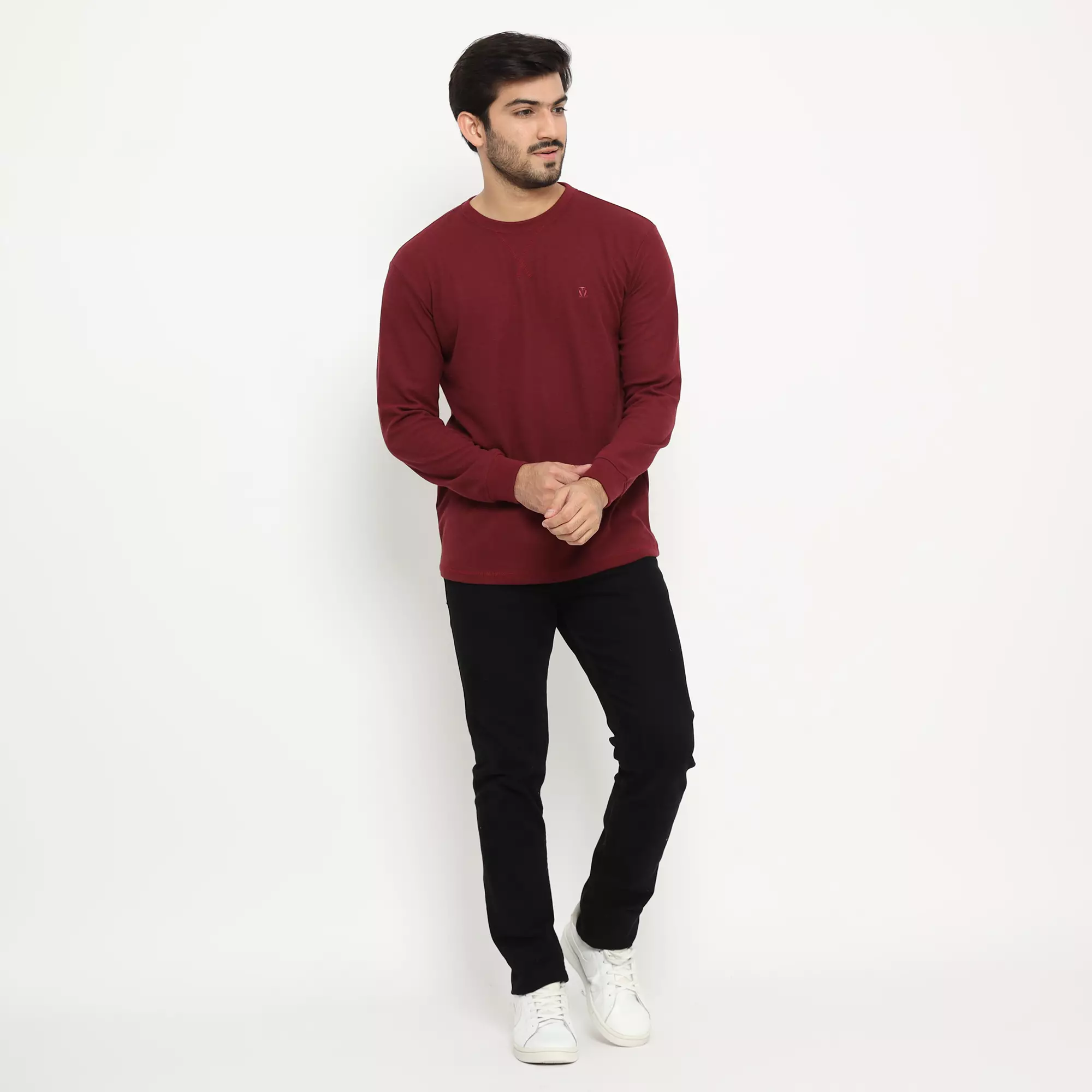 MATSUDA Kaos Polos Waffle Lengan Panjang Cotton Komoro