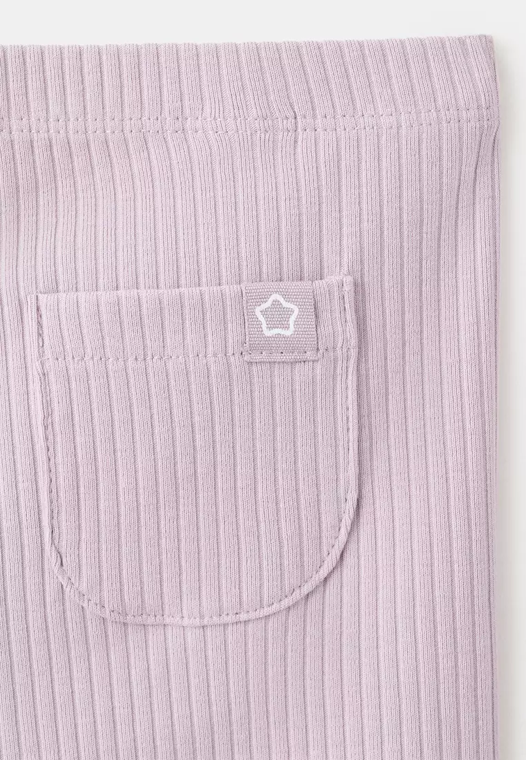 Cotton Ribbed Leggings