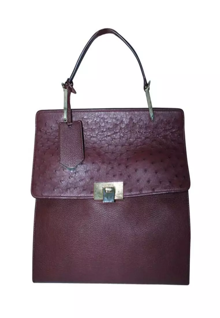 Balenciaga sale ostrich bag