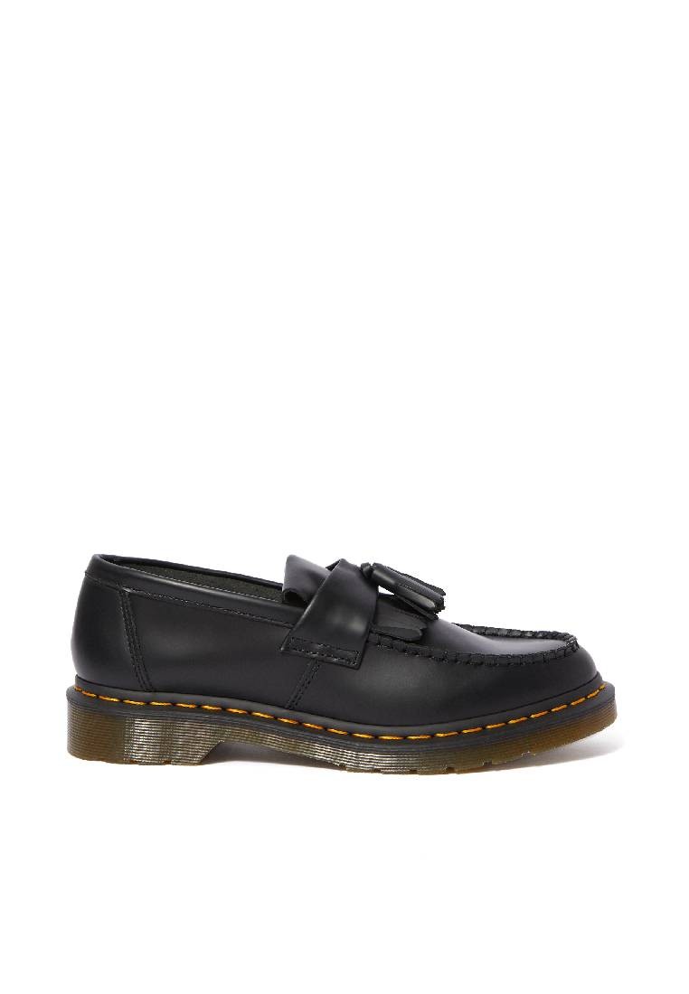 ADRIAN YELLOW STITCH LEATHER TASSEL LOAFERS