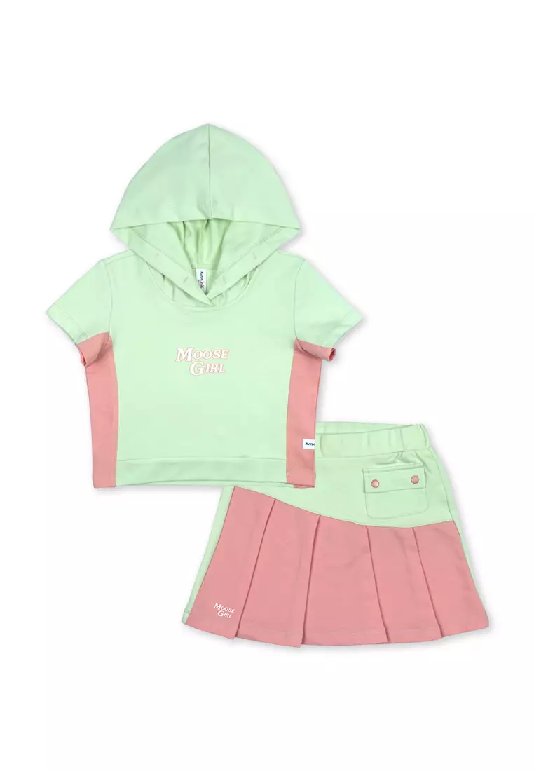 Girls Blouse with Skirt Set