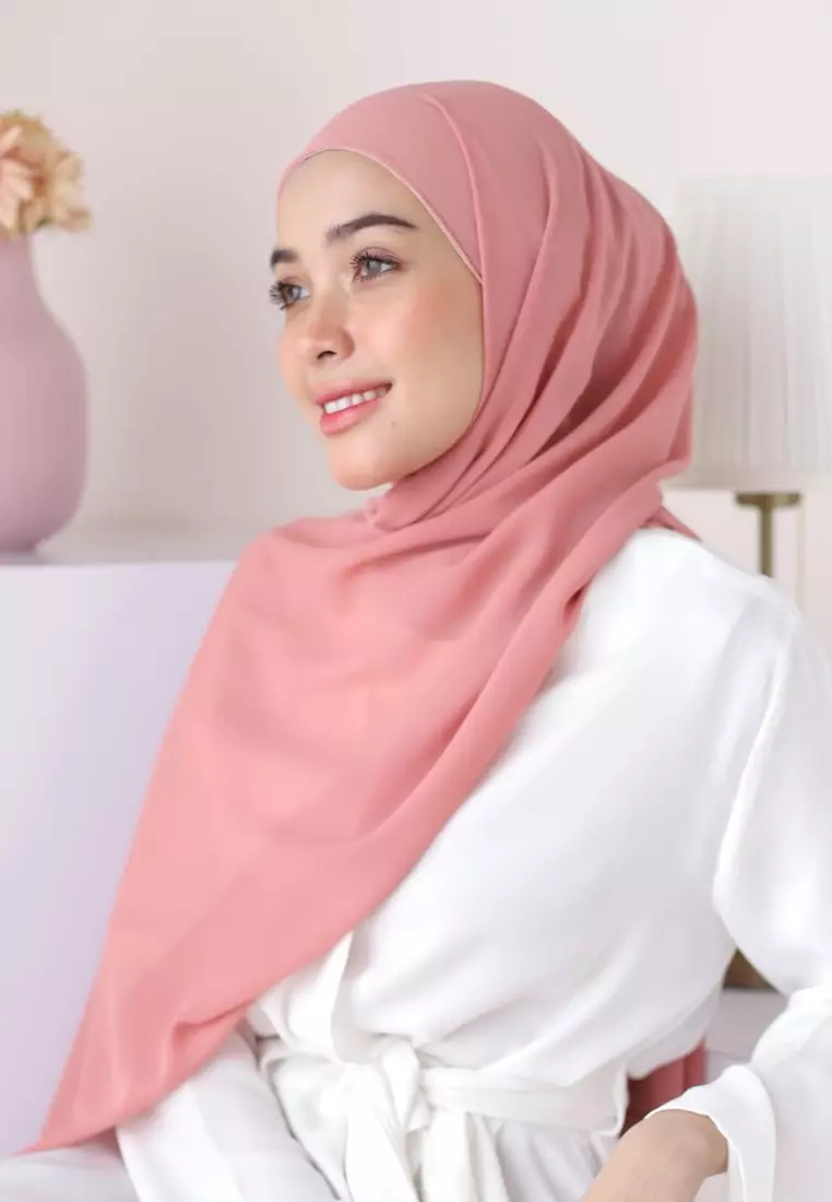 Bawal Inner Shawl Dark Baby Pink