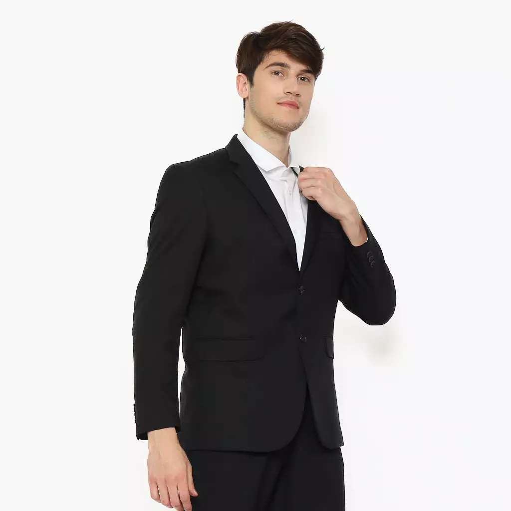 Lawell Jas Pria Formal Warna Hitam | EDWARD-S2 | Motif Salur Halus