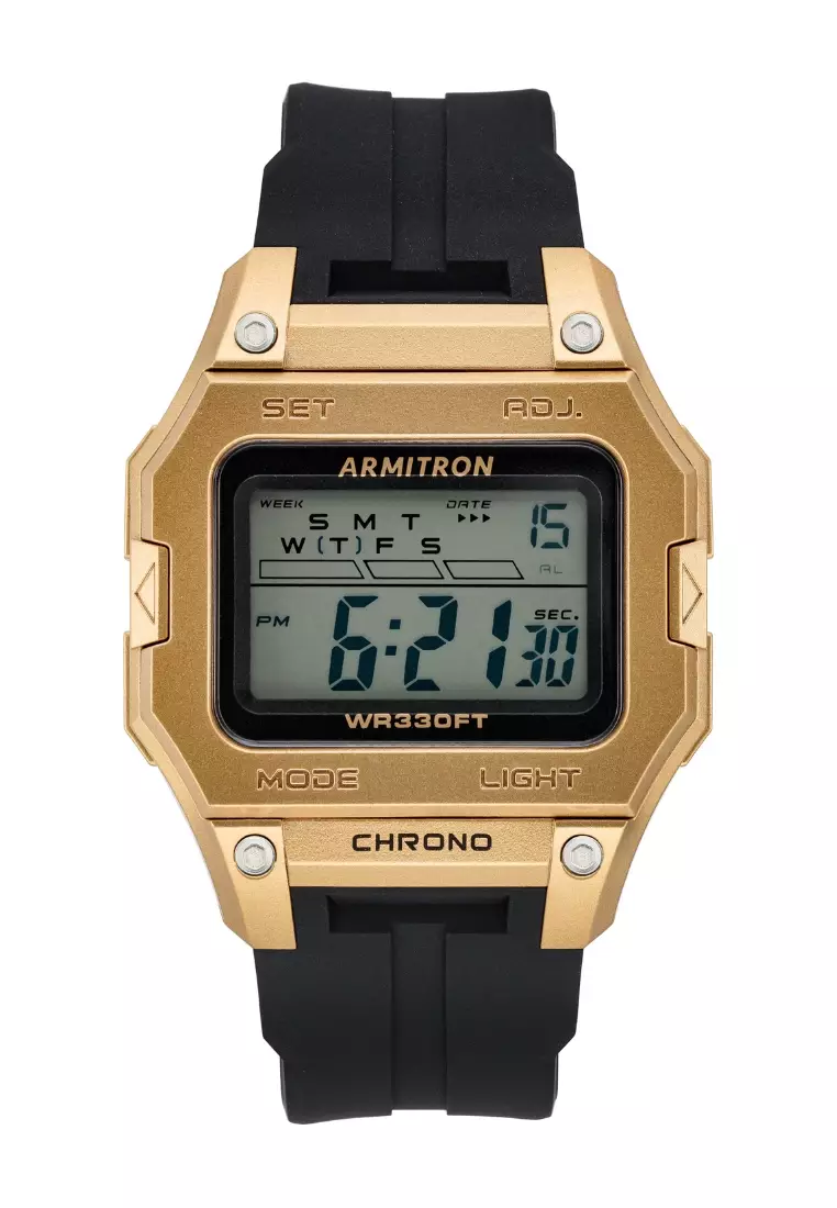 Buy Armitron Armitron Sport Men 50mm Watch Gold Black 40