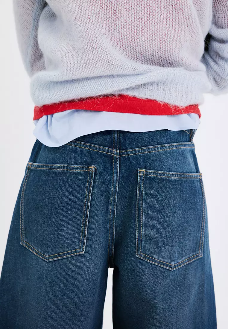 Mid-Rise Balloon Jeans