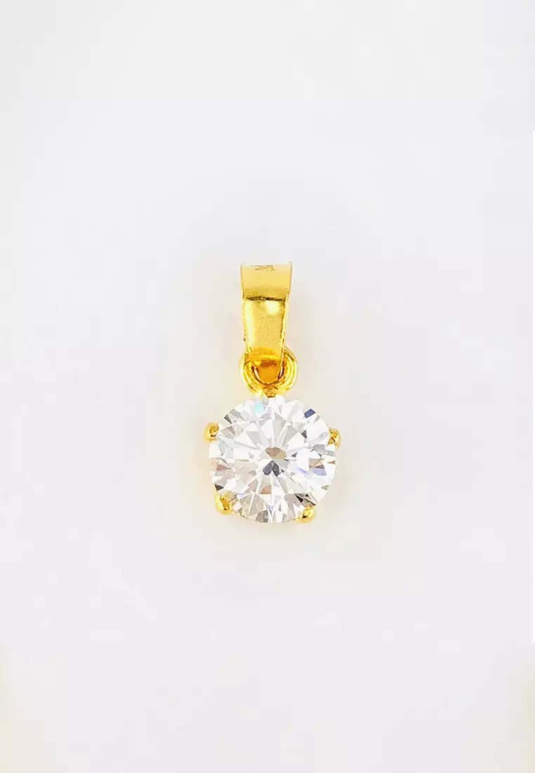 Arthesdam Jewellery 916 Gold Starry Solitaire Pendant 0.7g
