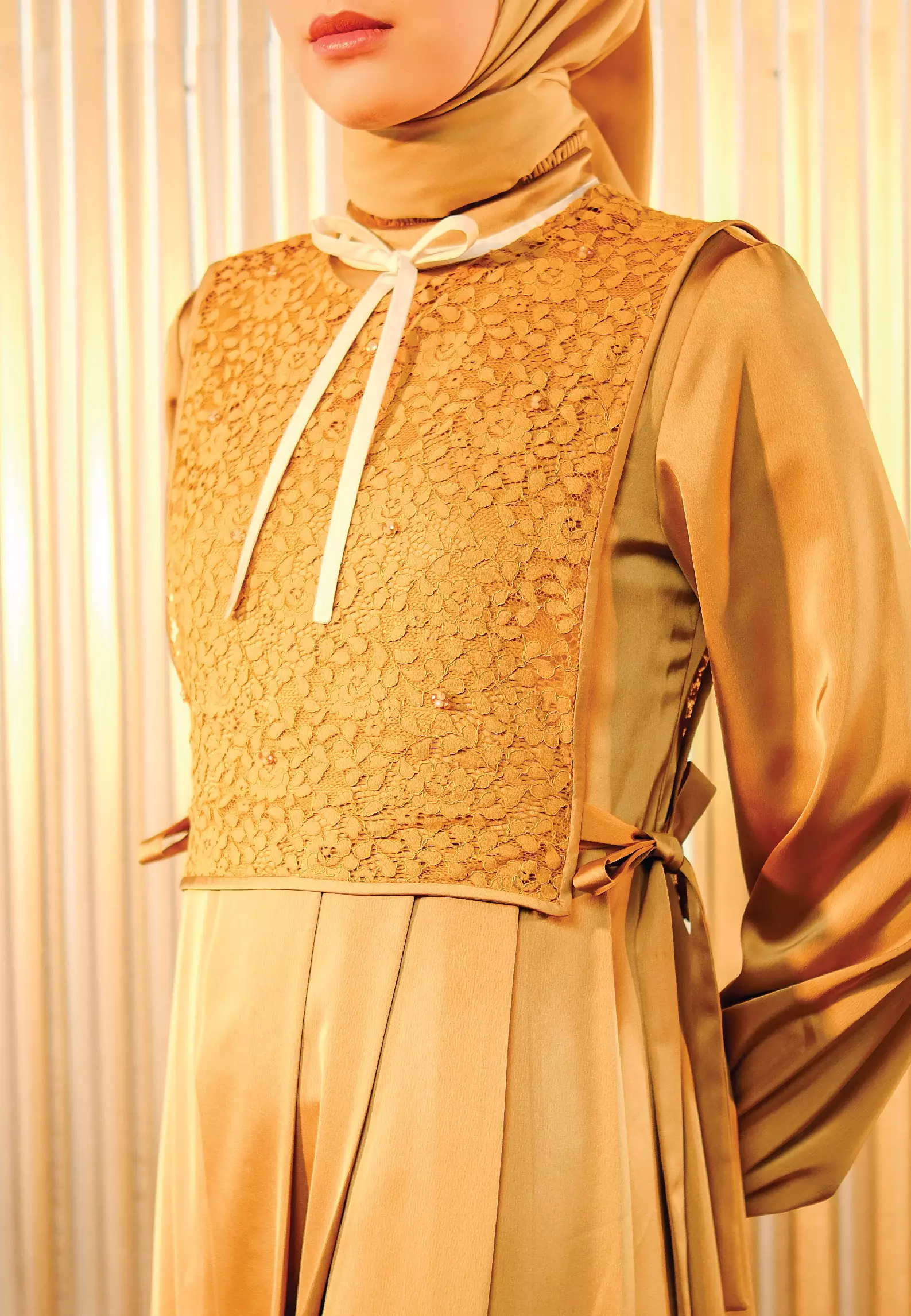Fernanda Dress Mustard | Gamis Muslim Wanita
