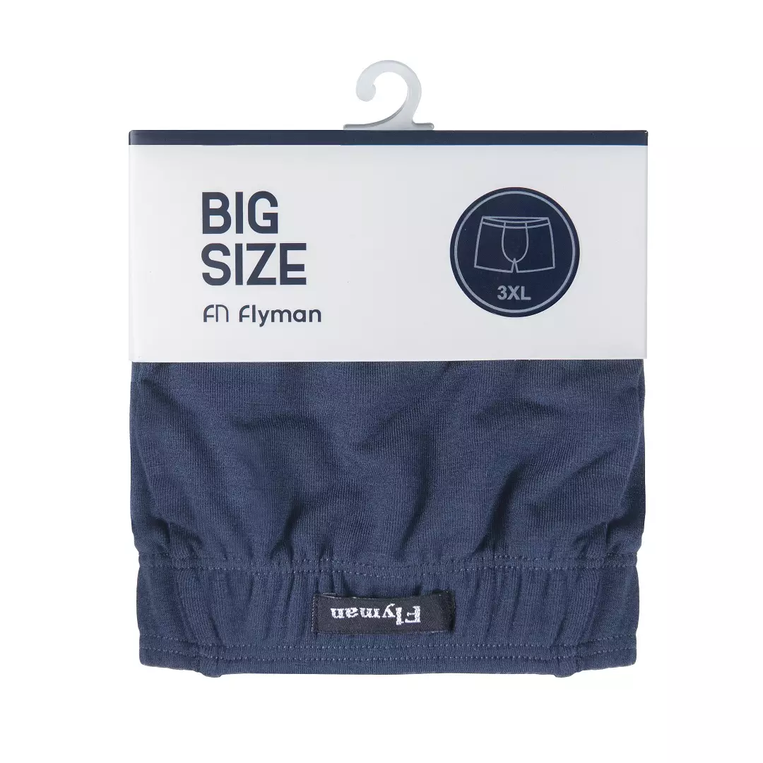 Flyman Tencel Big Size Boxer 1 pcs FM 3379 - Midnight