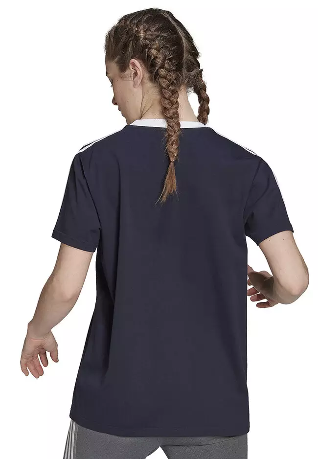 Adidas damen t shirt essentials 3 stripes store