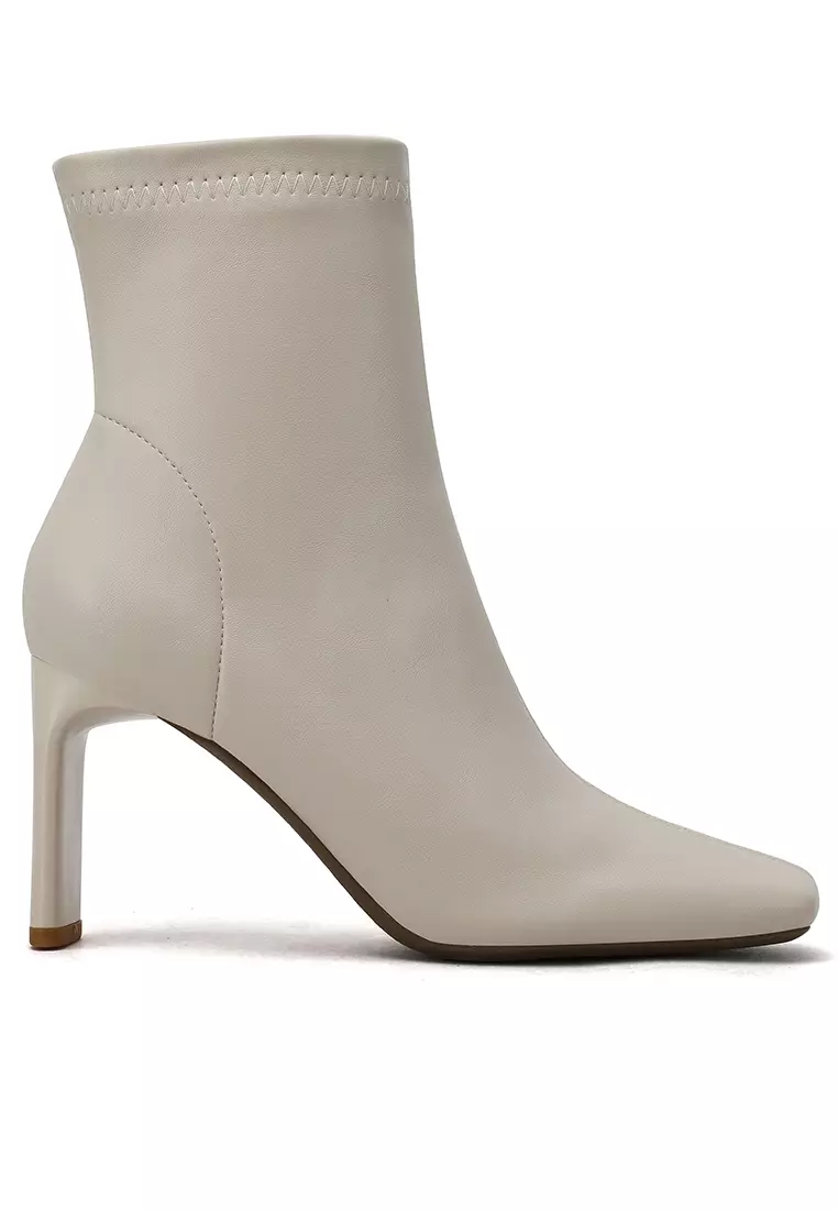 Discount on Twenty Eight Shoes  shoes - SKU: 7cm Square Toe Zipper Ankle Boots Xj2178-8