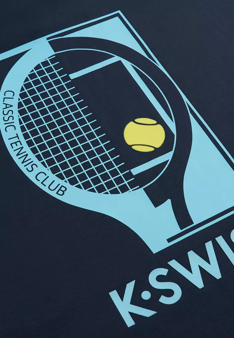 男女同款 K-SWISS LOGO 網球主題寬鬆T裇