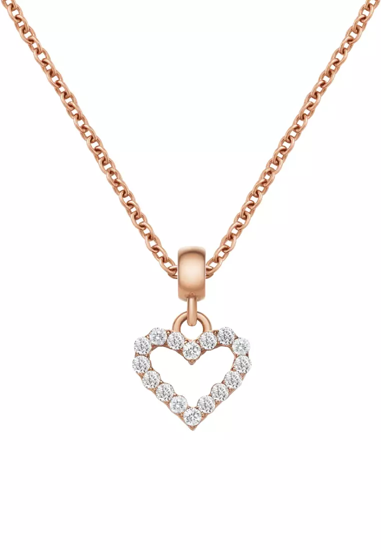 網上選購Daniel Wellington Charm Heart Contour Crystal Rose Gold - DW Charm  collection 2024 系列