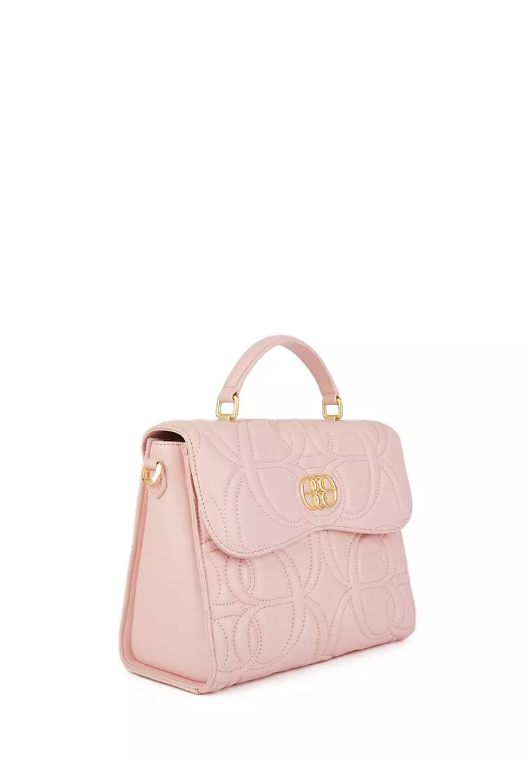 Bonia Brush Pink Naiara Satchel Bag