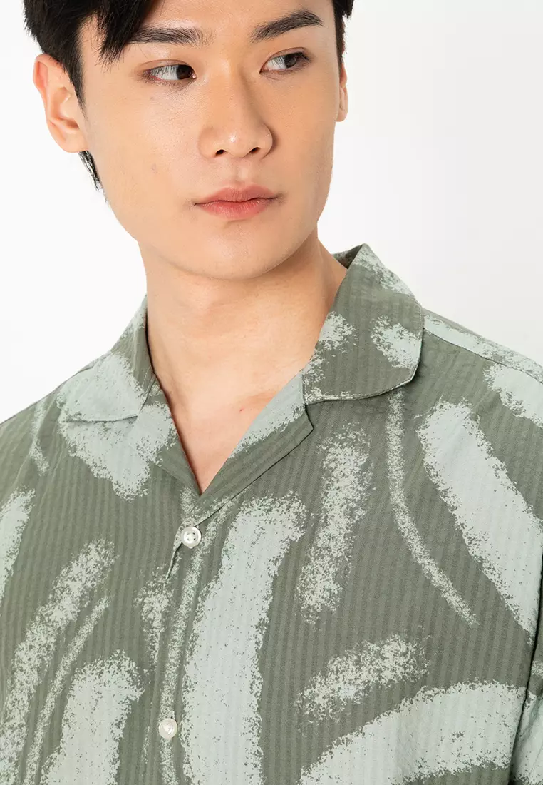 Alberto Seersucker Resort Short Sleeves Shirt