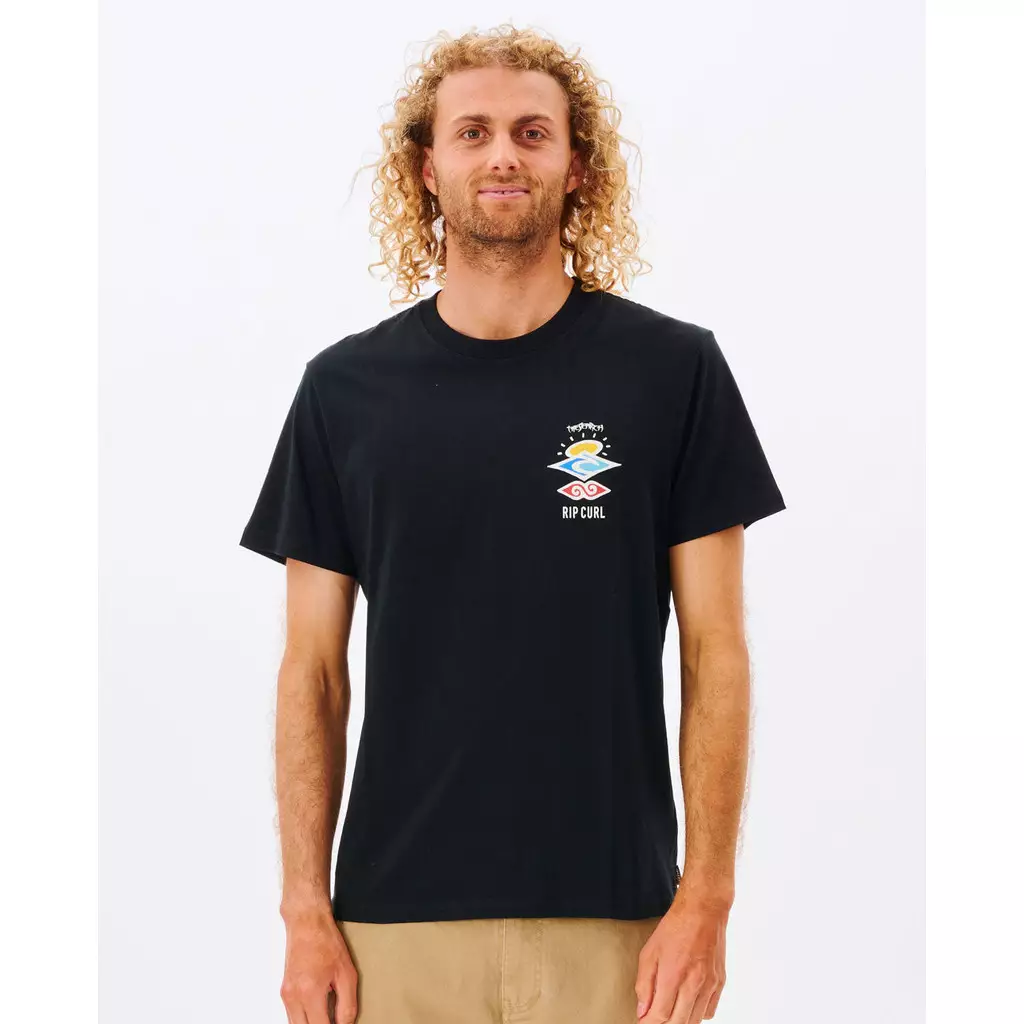 Rip Curl Search Icon Tee - Black