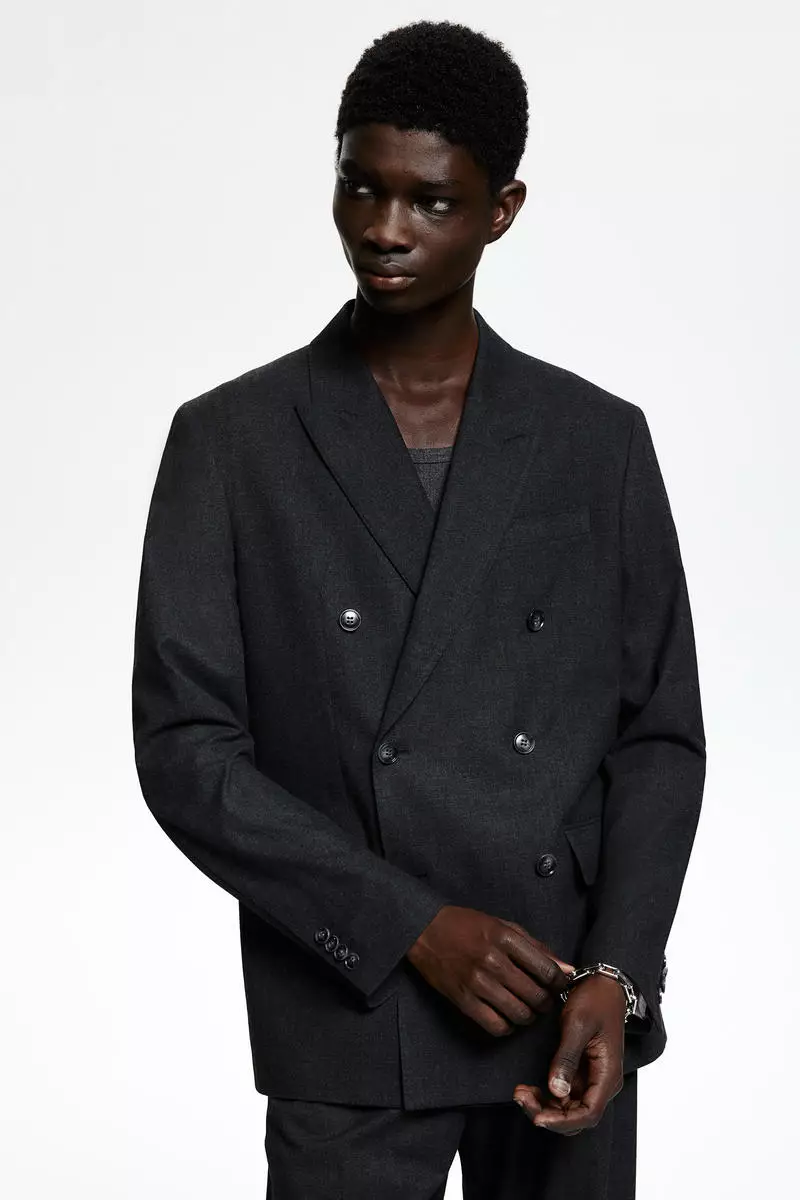 Buy H&M Regular Fit Double-breasted jacket 2025 Online | ZALORA