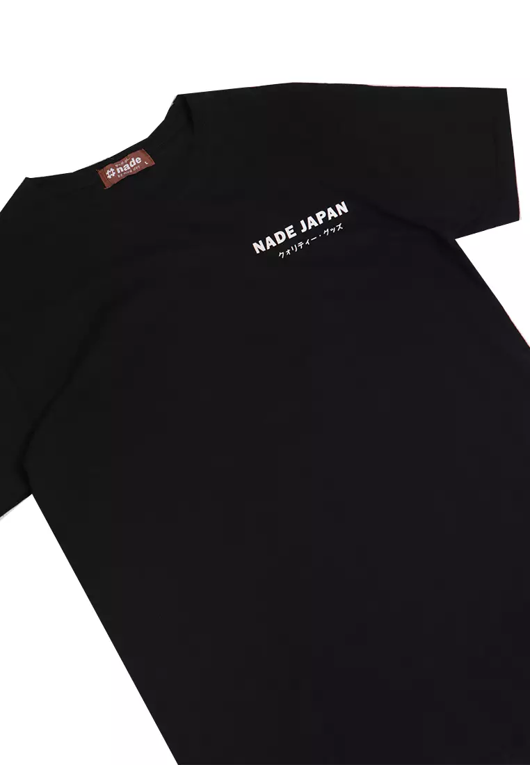 NT035W S/S Kaos Pria Men Nade Japan Cst Hitam