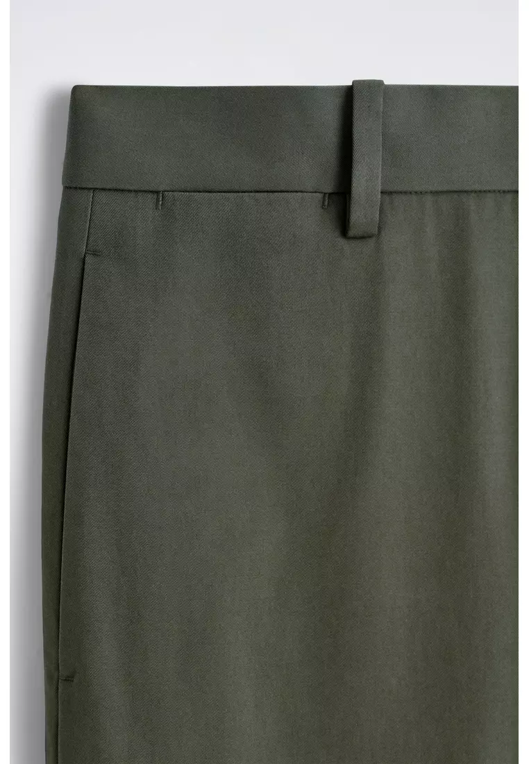 COTTON REGULAR-FIT STRAIGHT-LEG CHINOS