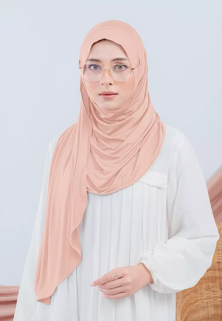 HIJAB INSTAN FAYZA - PEACH