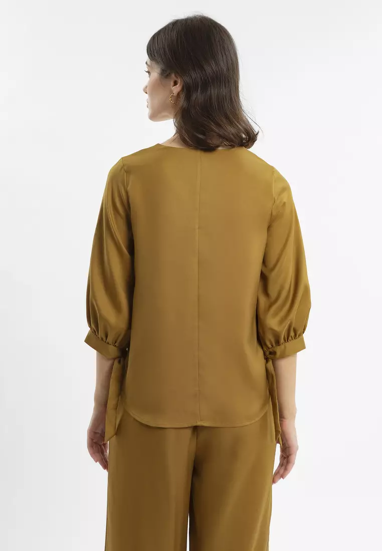 Minimal Hellena Blouse Deep Mustard