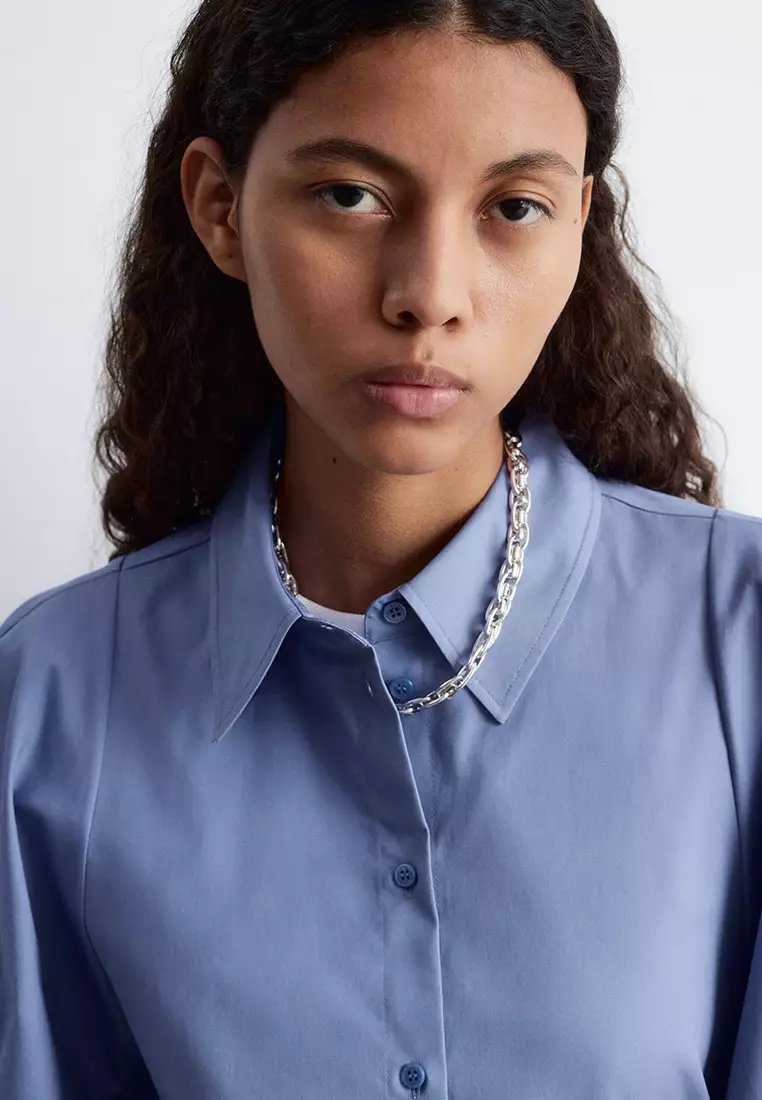 Voluminous Balloon-Sleeved Blouse