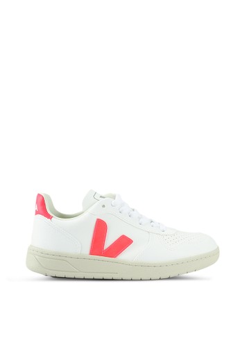 Veja white and pink V-10 CWL Sneakers 97545SH45412B9GS_1