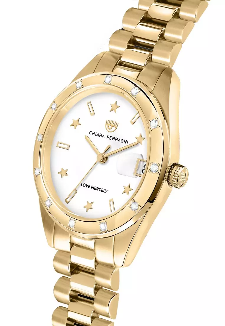 [For Lover]【2 Years Warranty】 Chiara Ferragni Everyday 32mm White Dial Women's Quartz Watch R1953100508
