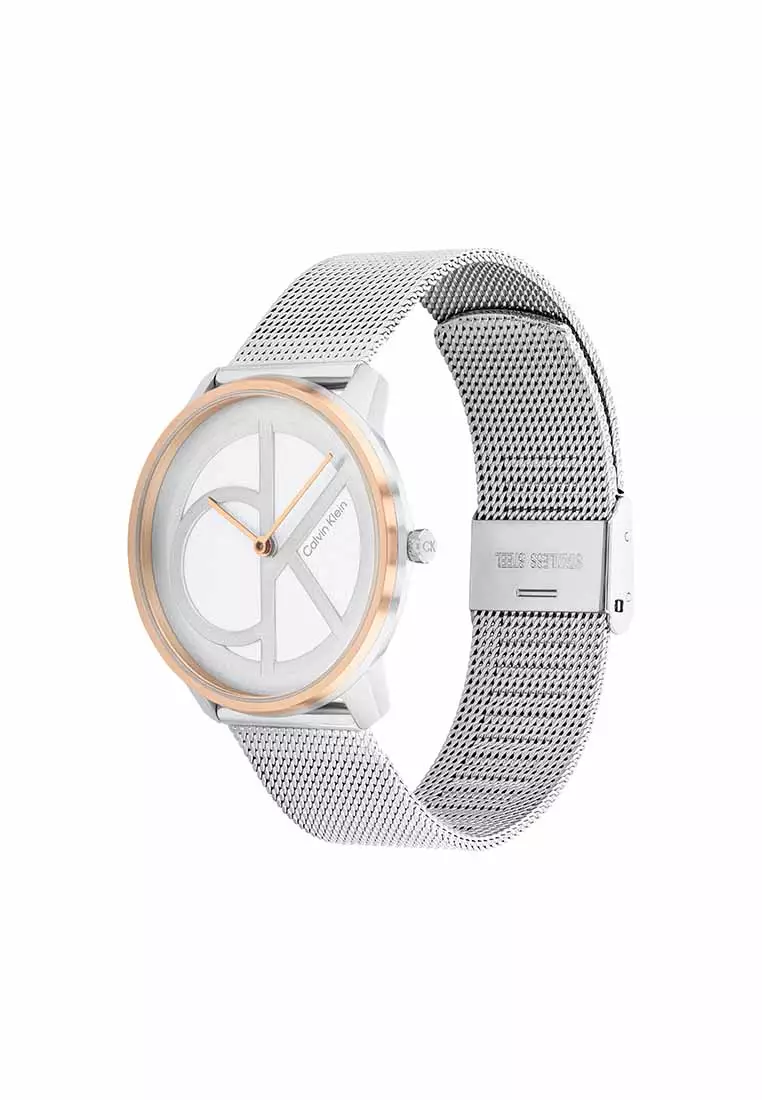 CK Iconic Unisex Watch Stainless Steel Strap - White Dial 25200033