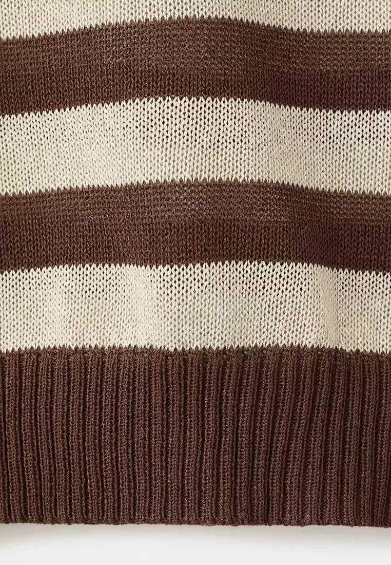Crop Striped Sweater
