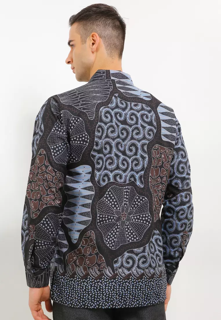 Rakabumi Kemeja Batik Exclusive Premium Pria Casual Modern Lengan Panjang