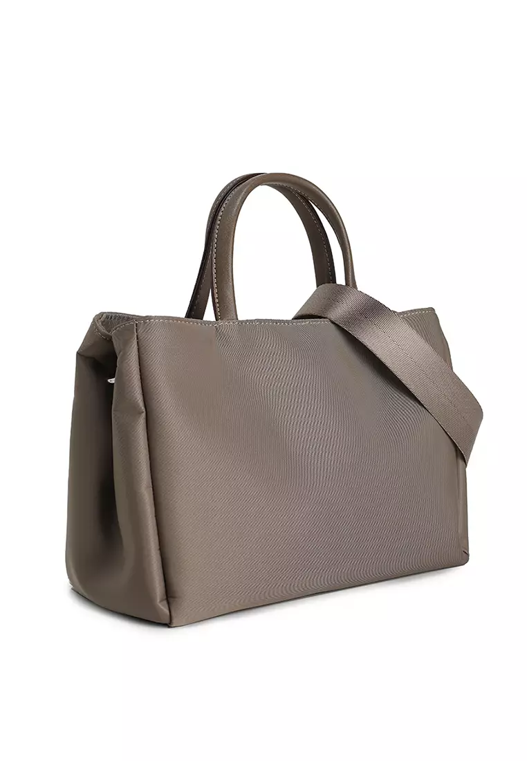 Premium Oxford Nylon Convertible Top Handle Bag With Pouch