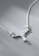 ZITIQUE silver Women's Sweet Diamond Embedded Antlers Necklace - Silver A2B0FAC40A7E3CGS_3