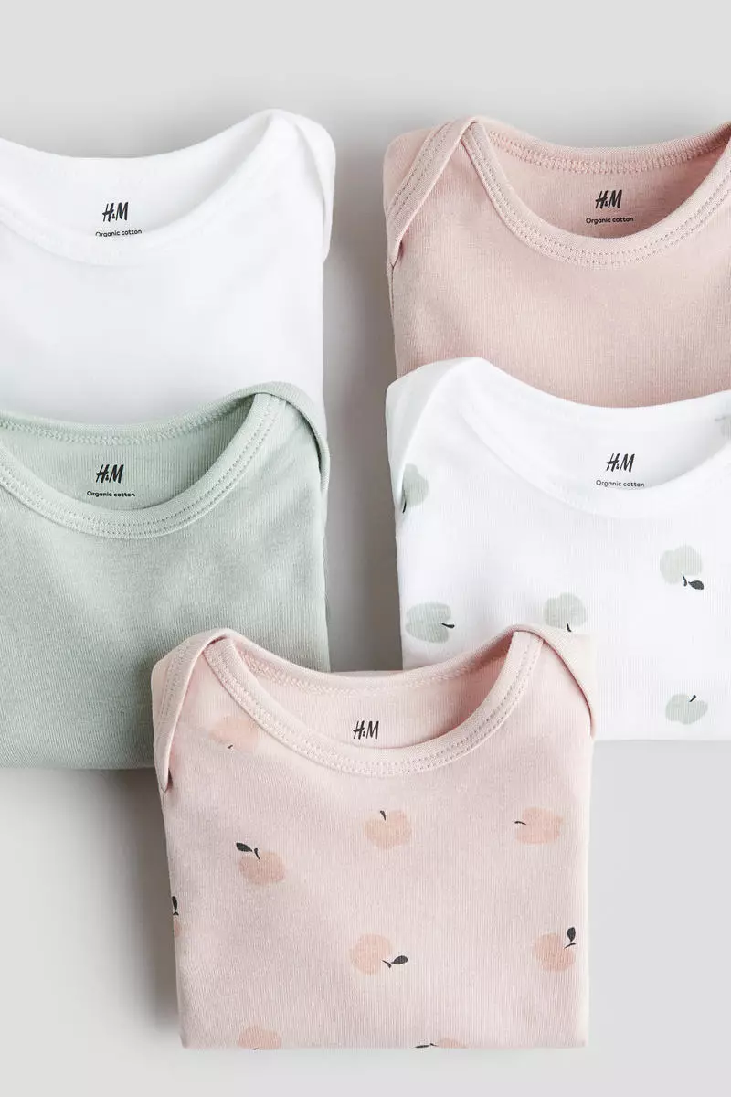 5-pack long-sleeved bodysuits