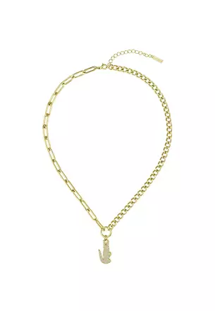 Buy Lacoste Jewelry Crocodile Gold Necklace LA-2040145 2025