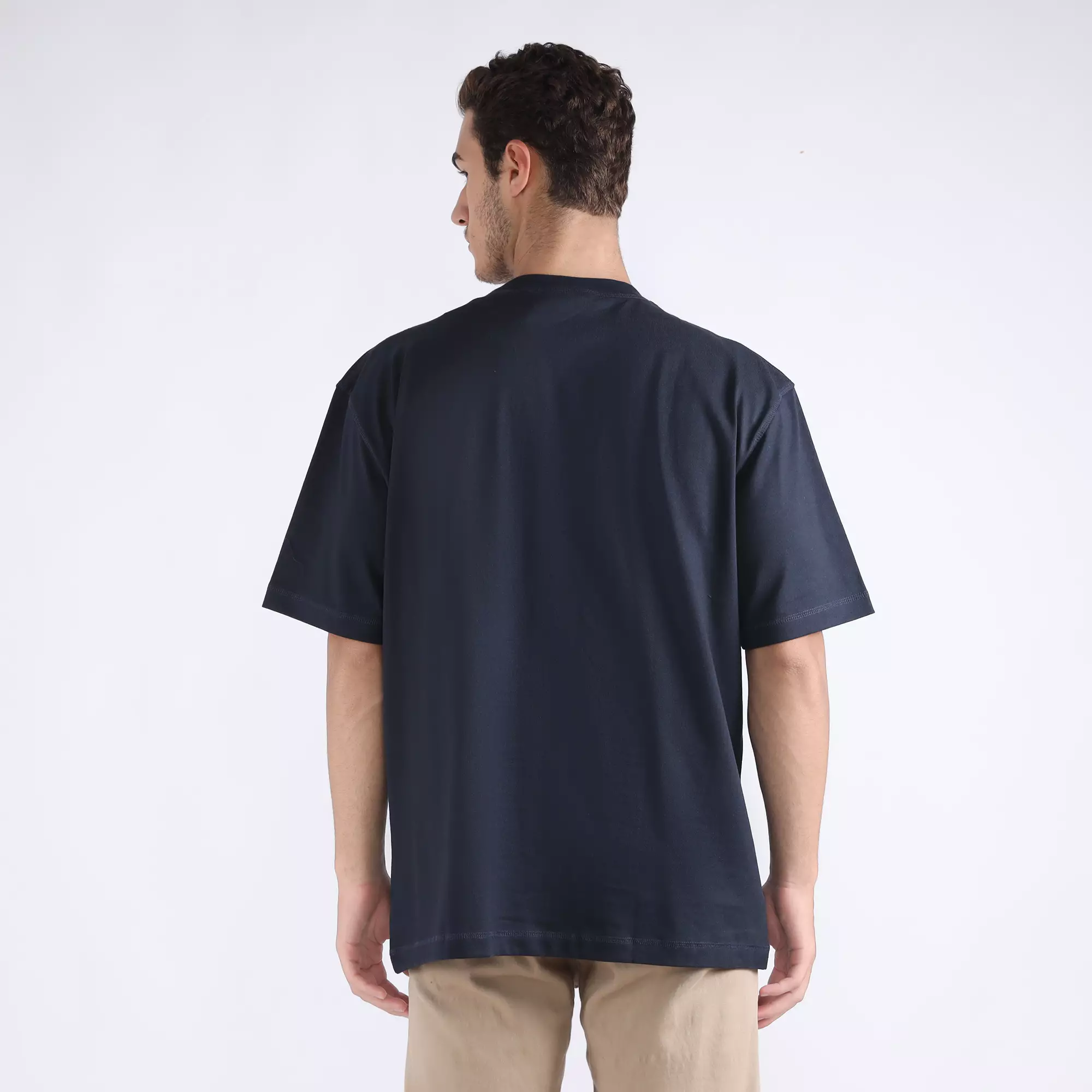 FACILITY by Larusso  - Oddie Oversize T-Shirt Tee - Sky Captain Blue