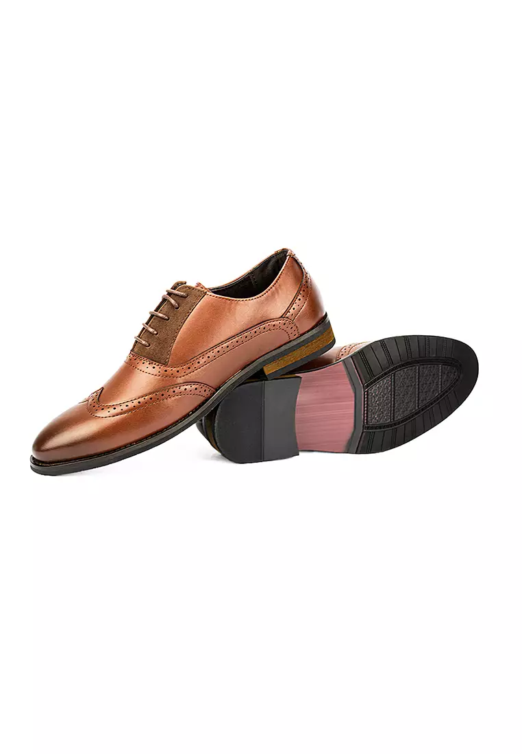 Men's Formal Oxford Shoes MW 23107 Brown C27