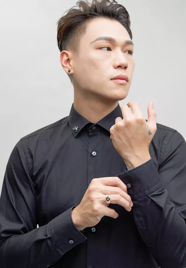 Diem Prime Ammolite Signet Ring