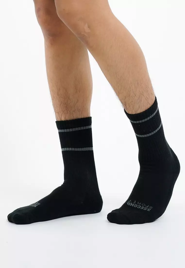 3Second High Cut Sporty Ankle Socks - 3 pcs Felepe HP-C090325