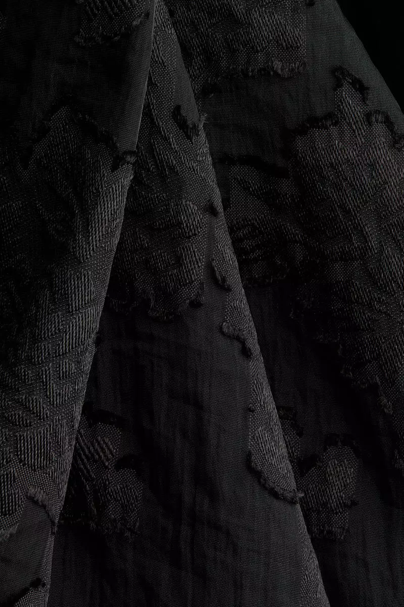 Jacquard-weave strappy dress