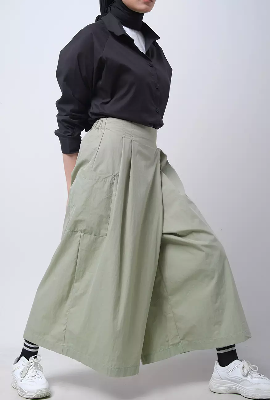 Celana Kulot Ayara Sage