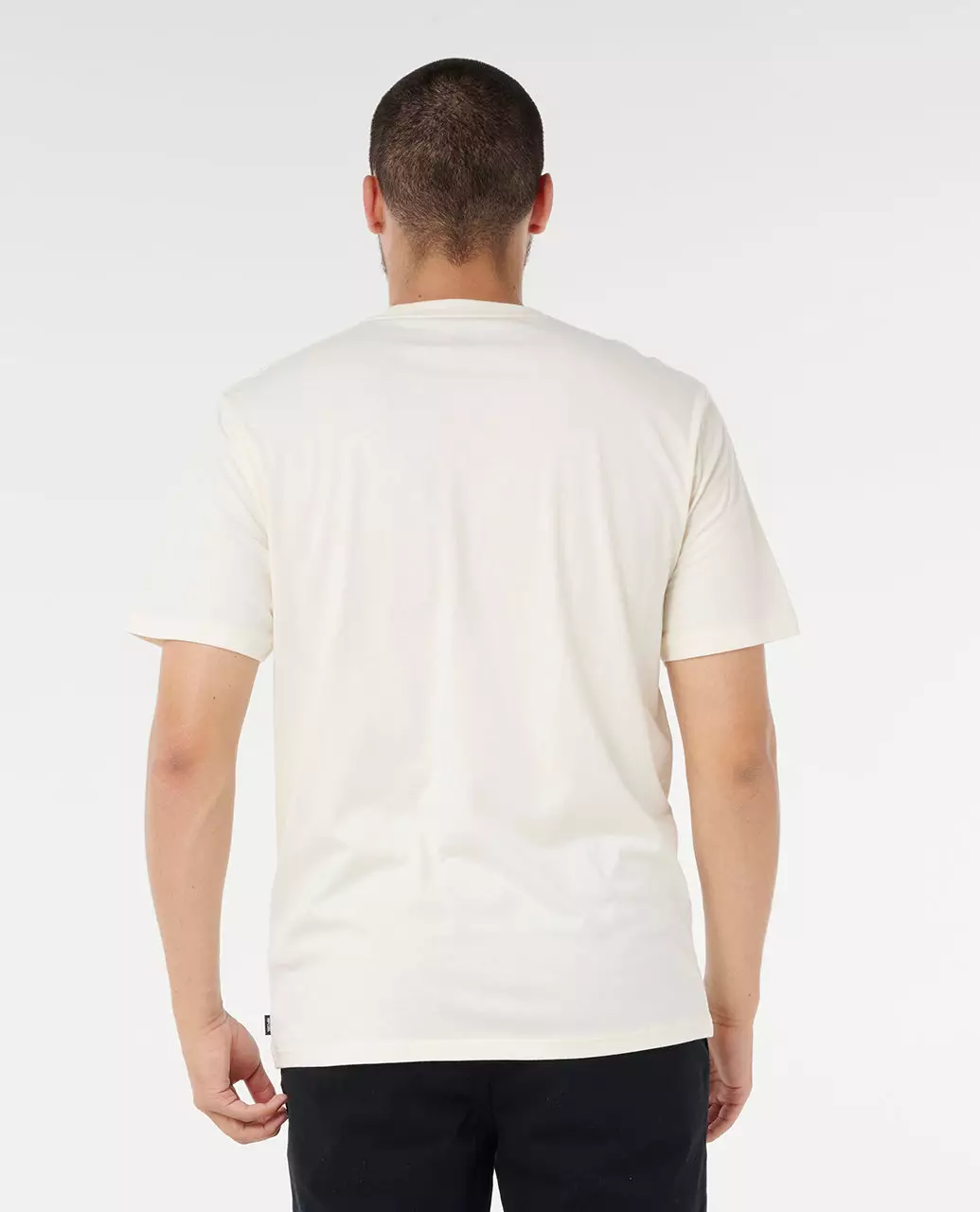 Rip Curl Men Eddie Would Go Sticker Tee - Bone