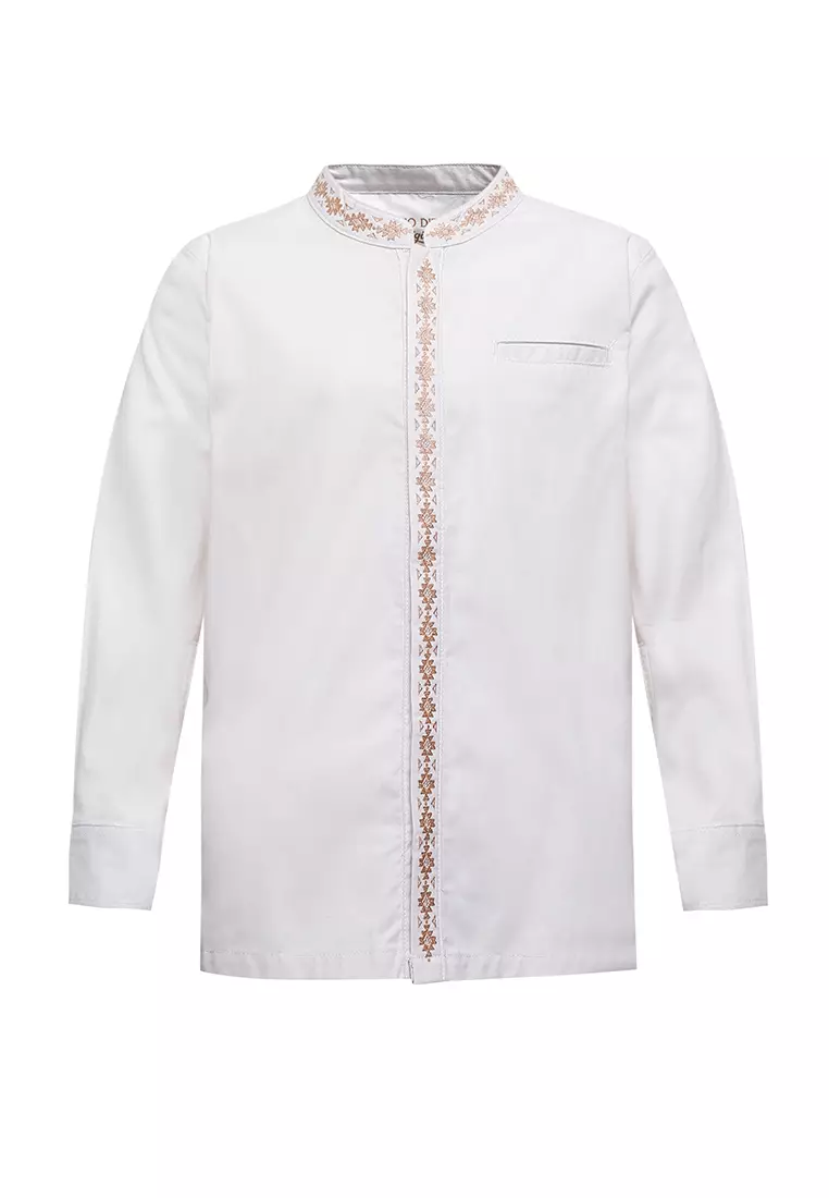 Pito Dito Boy Bellingham Kemeja Panjang Ciang-I Anak Cream - Size 4