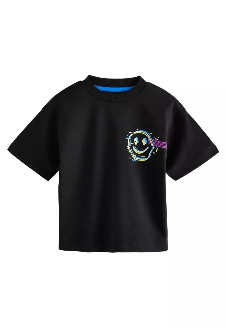 Short Sleeve Back Print 100% Cotton T-Shirt
